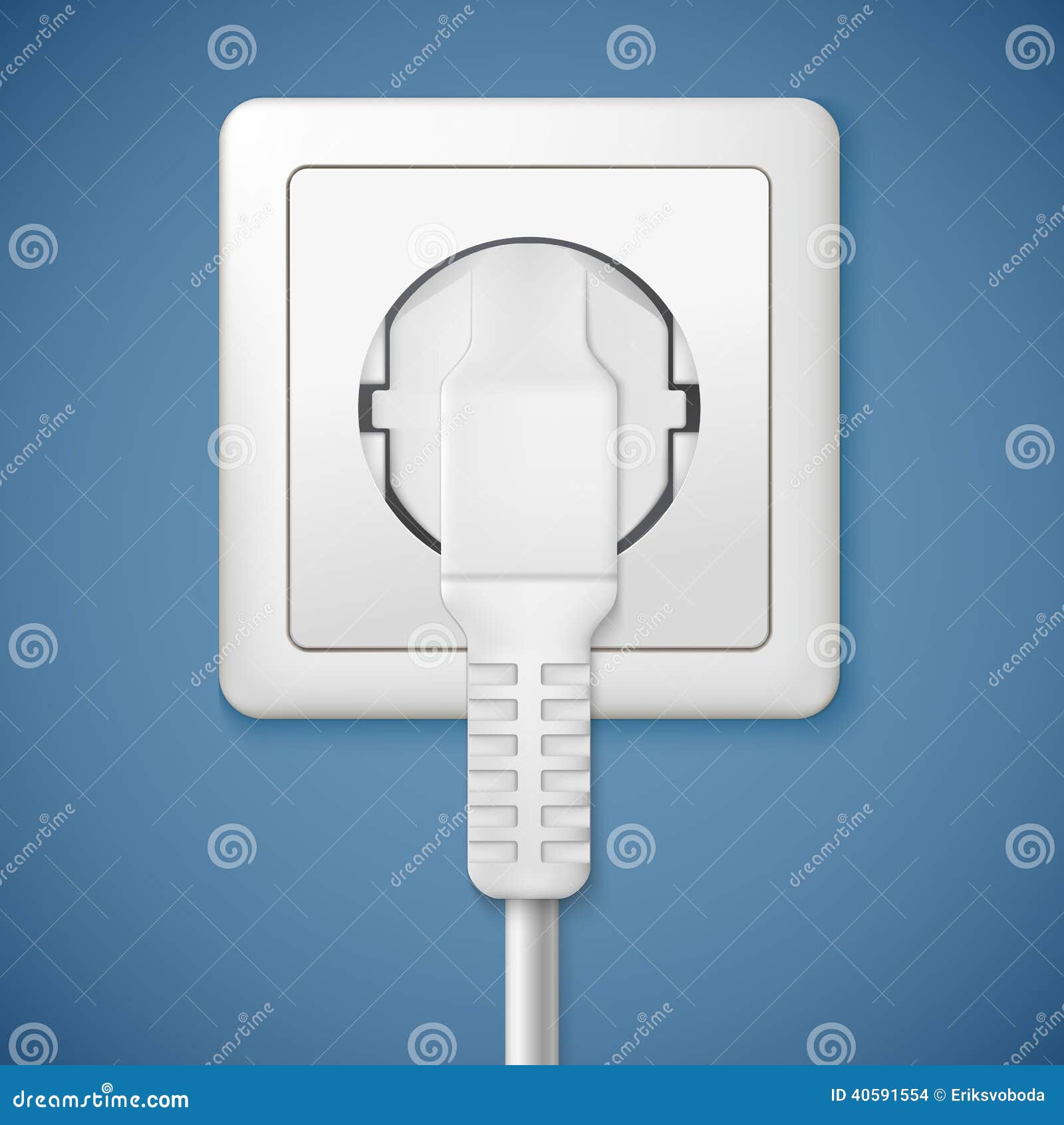 Electrical Outlet with Plug. Stock Vector Illustration of electricity