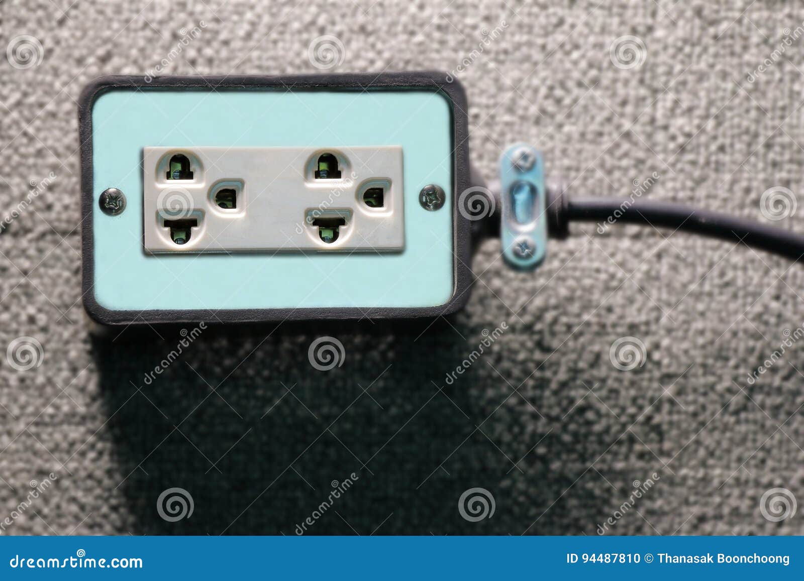 Electrical Outlet Plug On Floor Stock Photo Image Of Floor