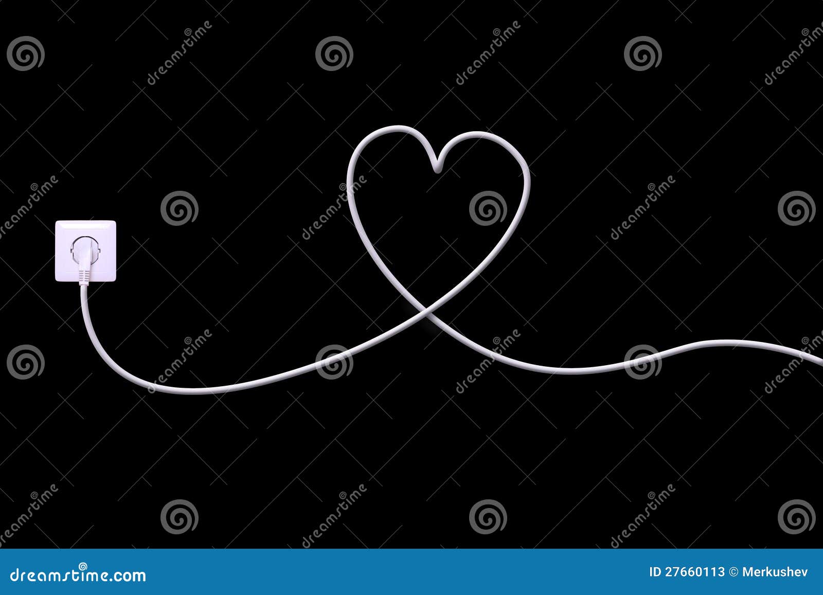 Electrical Outlet and Wire on Black Stock Image Image of fuel, electric 27660113