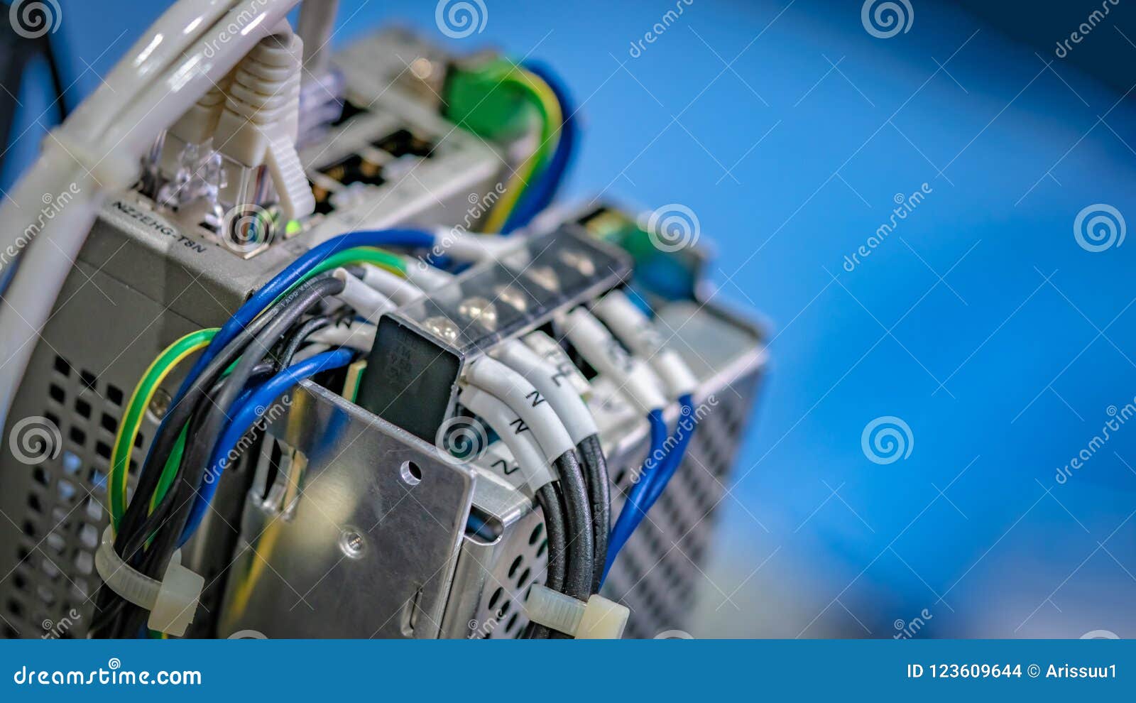 Electrical Outlets Equipment on Device Stock Photo Image of