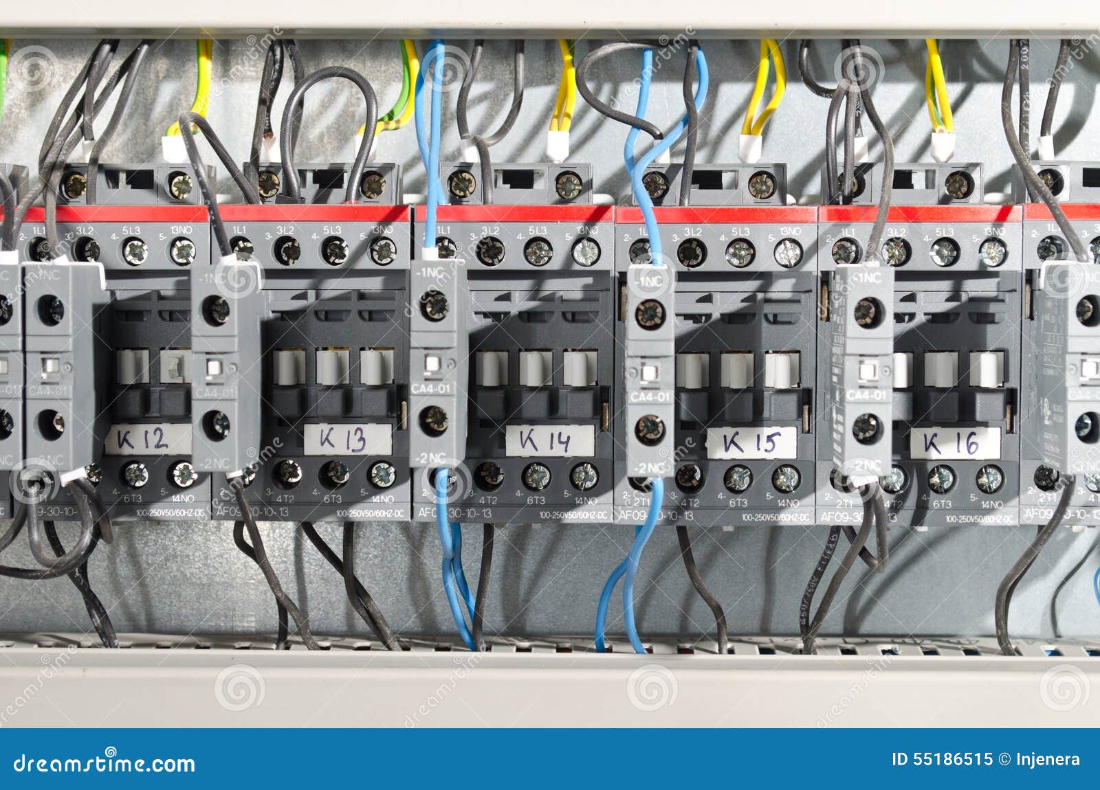 Electrical panel stock image. Image of clamp, distribution 55186515