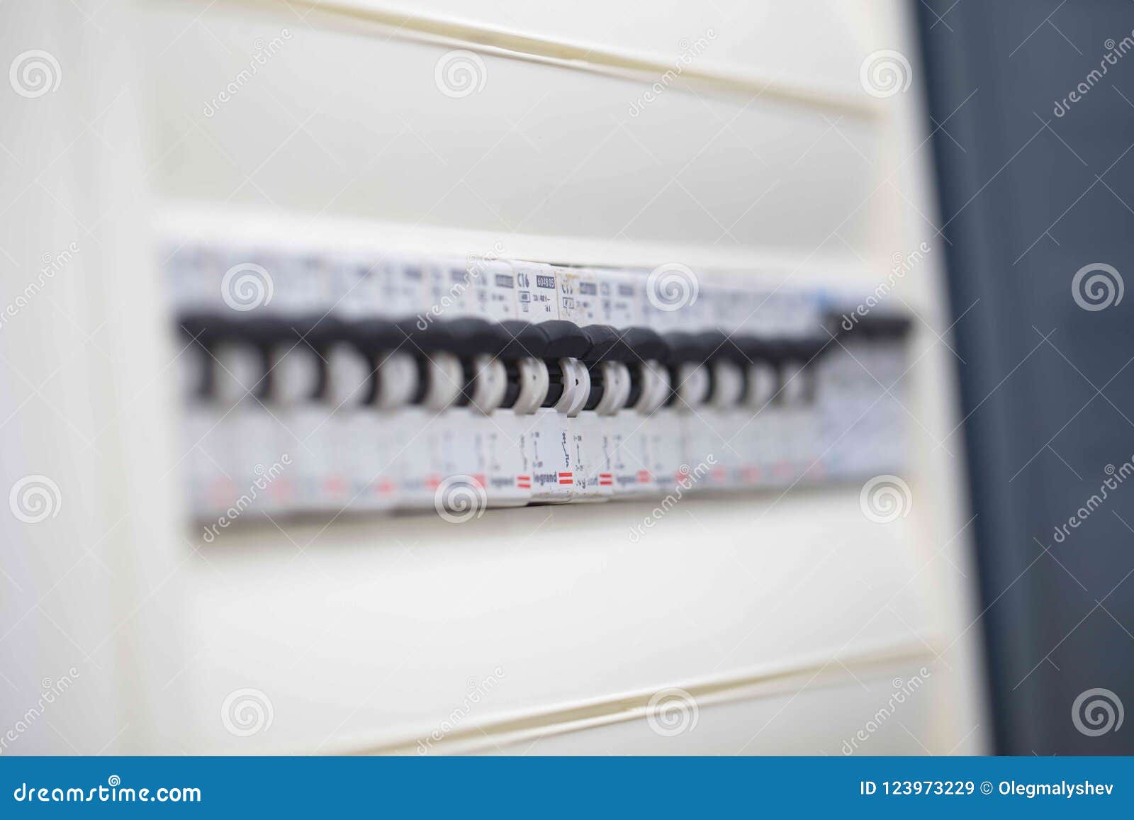 New Modern Plastic Electrical Panel Houses Editorial Stock Image
