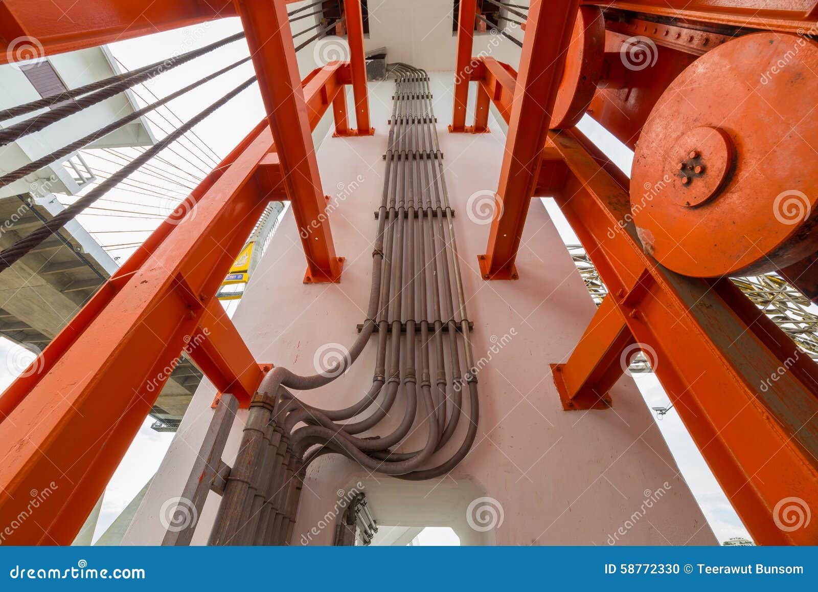 Electrical pipe line stock photo. Image of line, structure 58772330