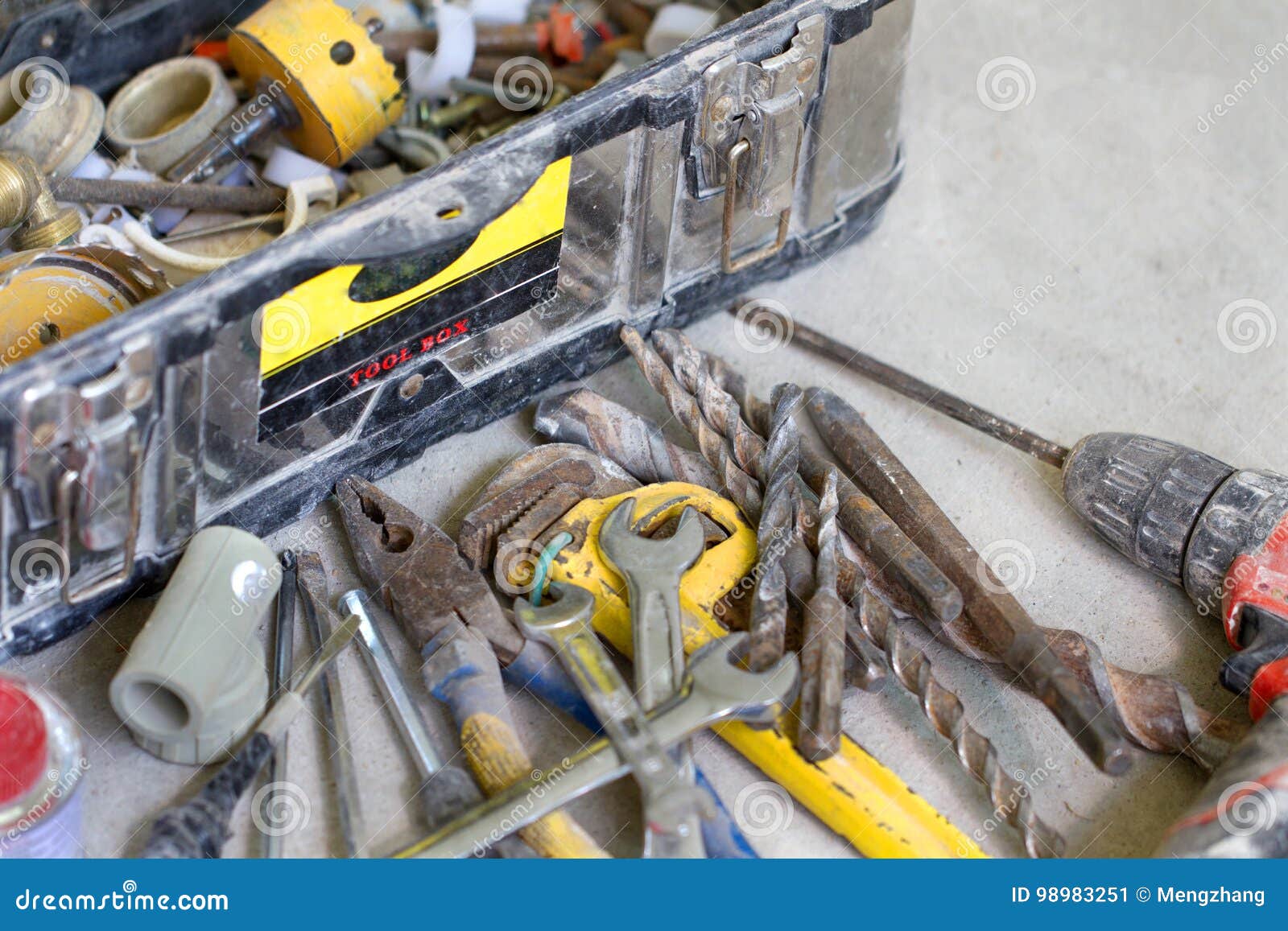 Electrical Renovation Work, Many Hand Tools Stock Image Image of home