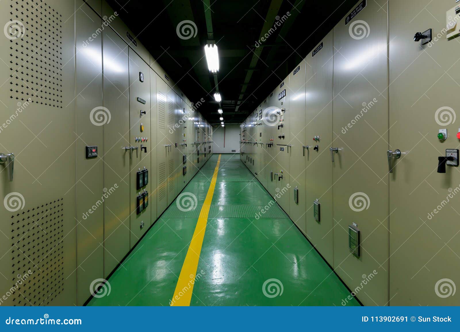 Electrical Room Switchgear Switch Panel Stock Image Image of electric