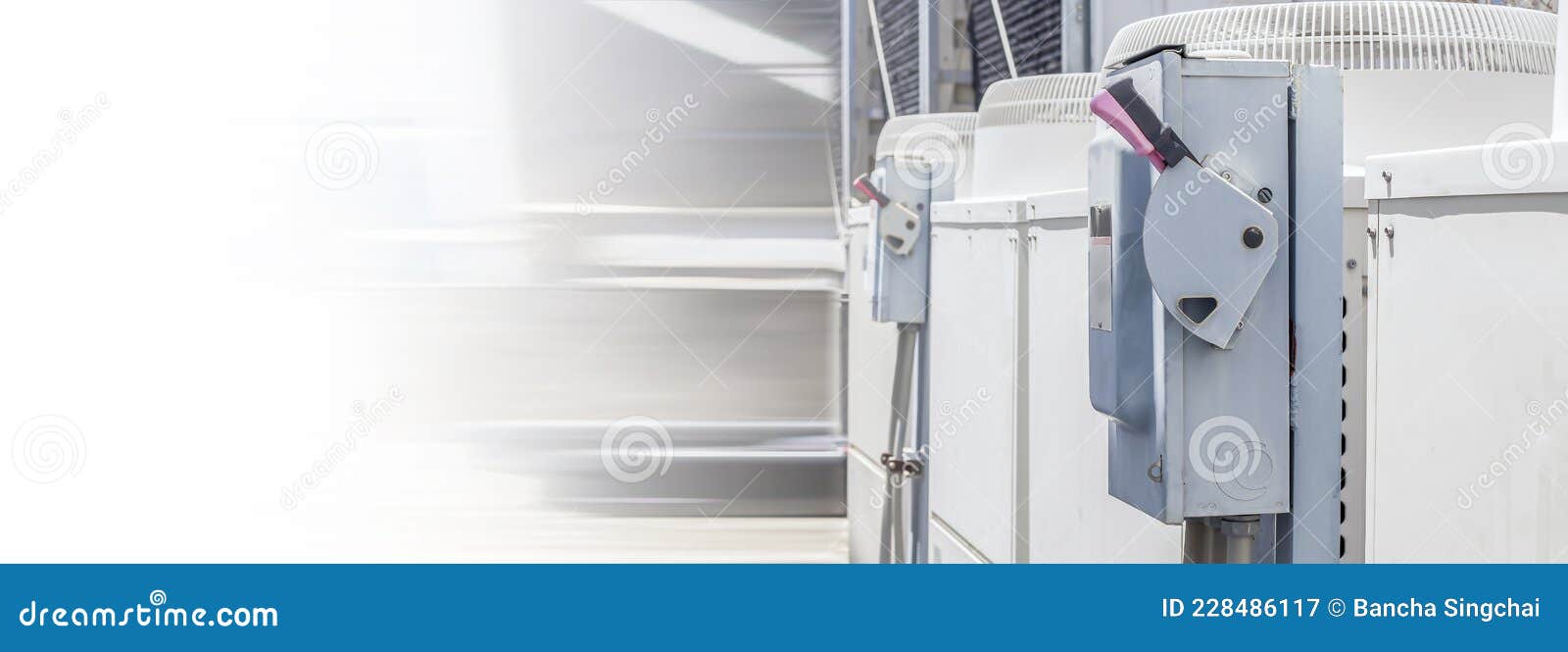 Electrical Safety Switch Box on Isolate Background.main Electrical Switching Control Stock Image