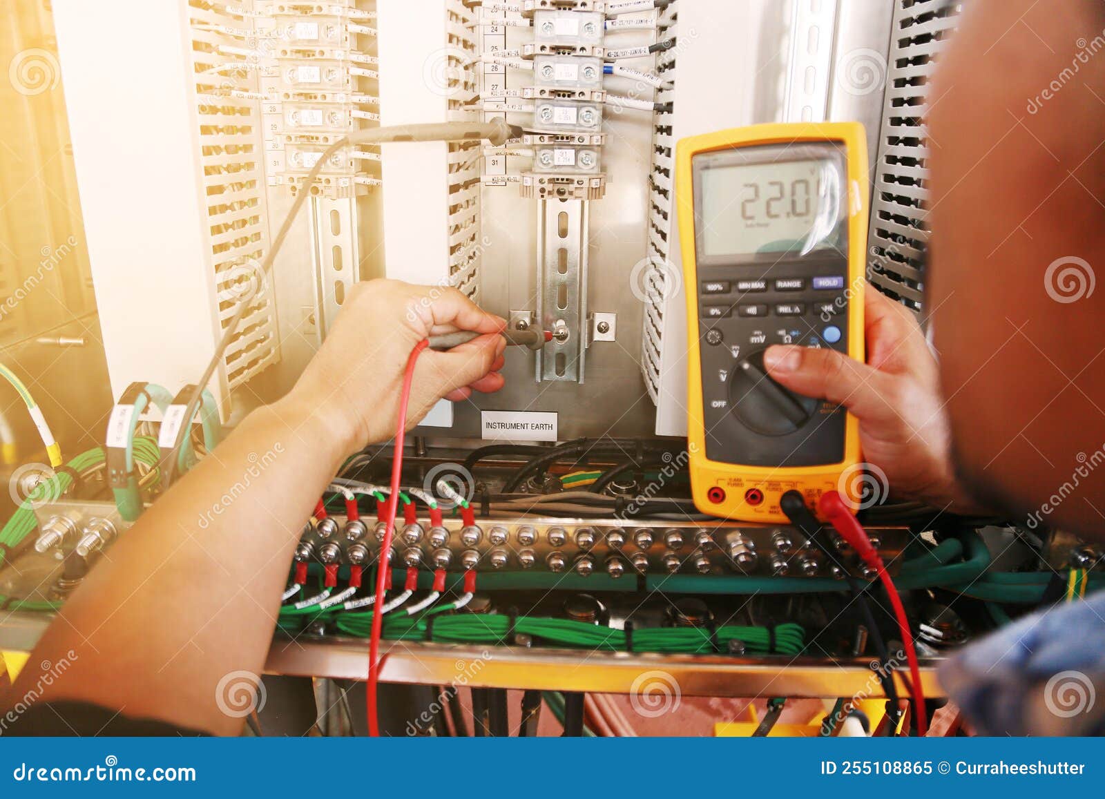 Electrical Terminal in Junction Box and Service by Technician