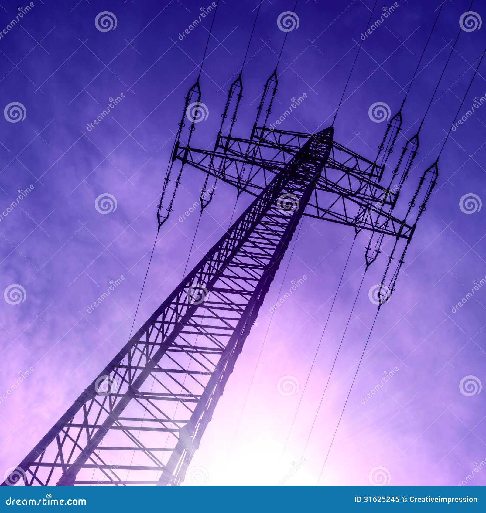 Electrical tower stock image. Image of industrial, electrical 31625245