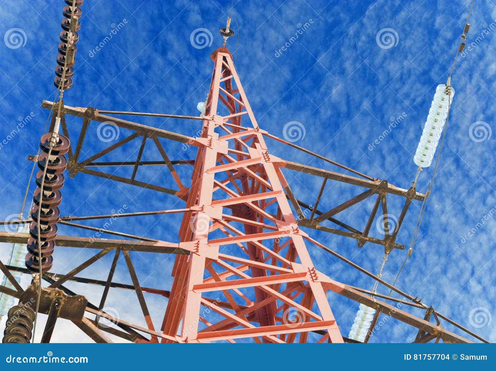 Electrical tower stock photo. Image of equipment, transmission 81757704