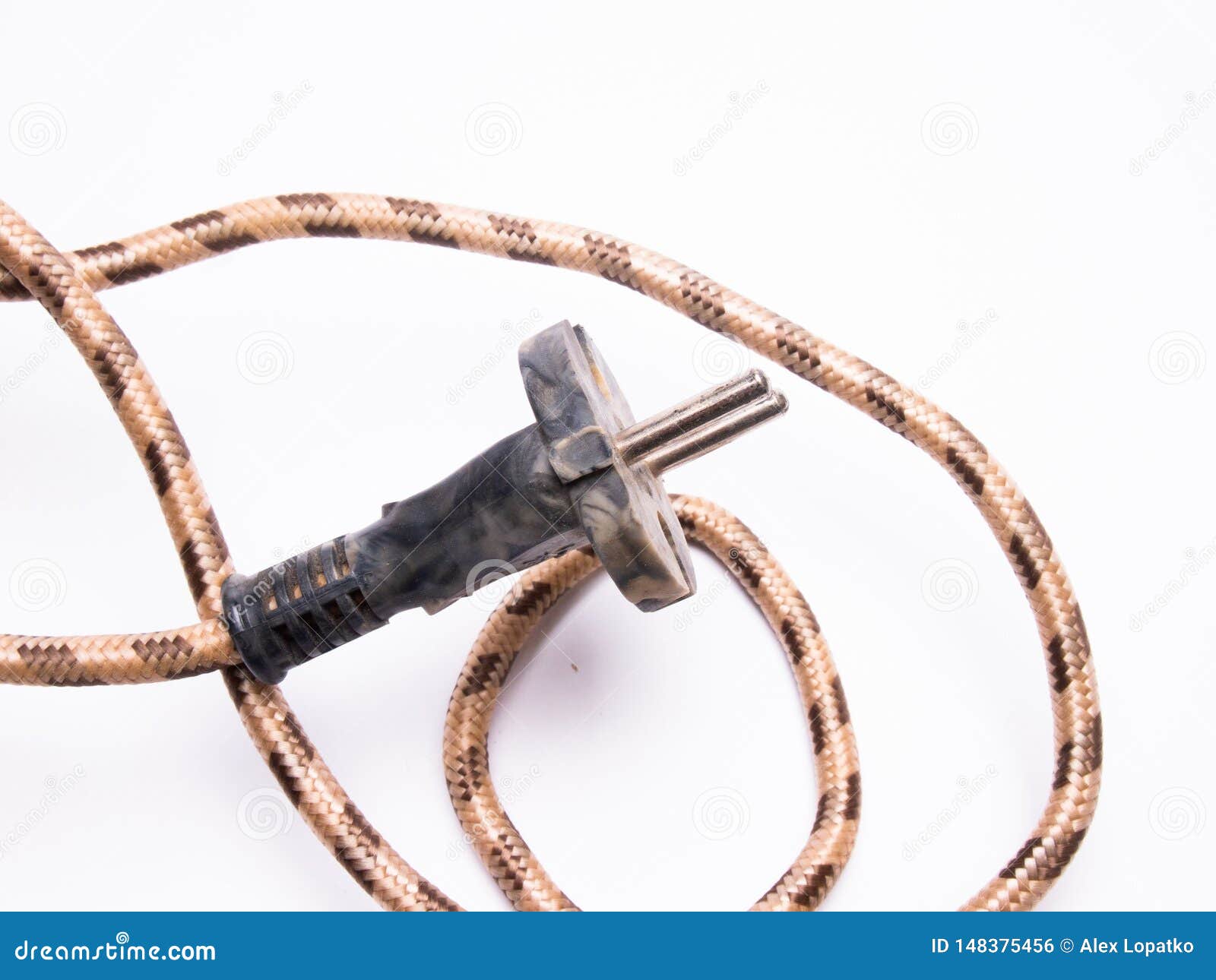 Electrical Wire with Electrical Appliance Plug Stock Photo Image of