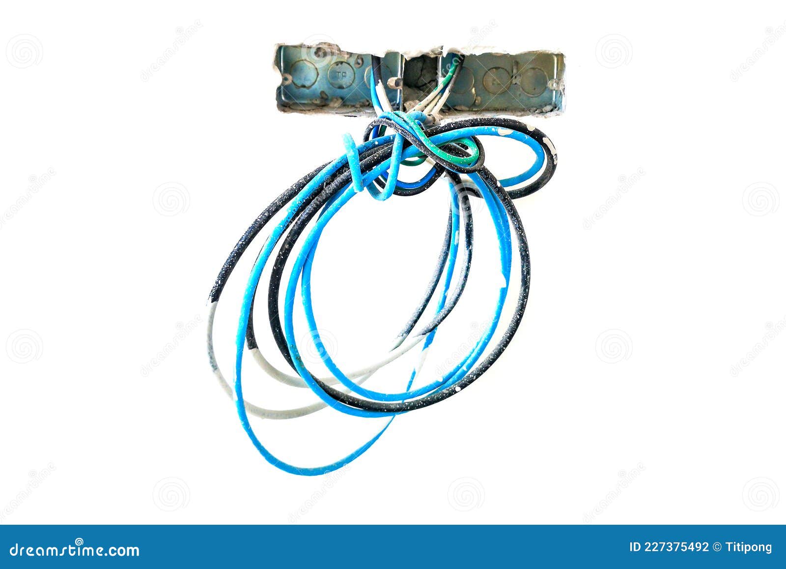 Electrical Wires Embedded in the Walls of the House Stock Photo - Image of  square, wall: 227375492