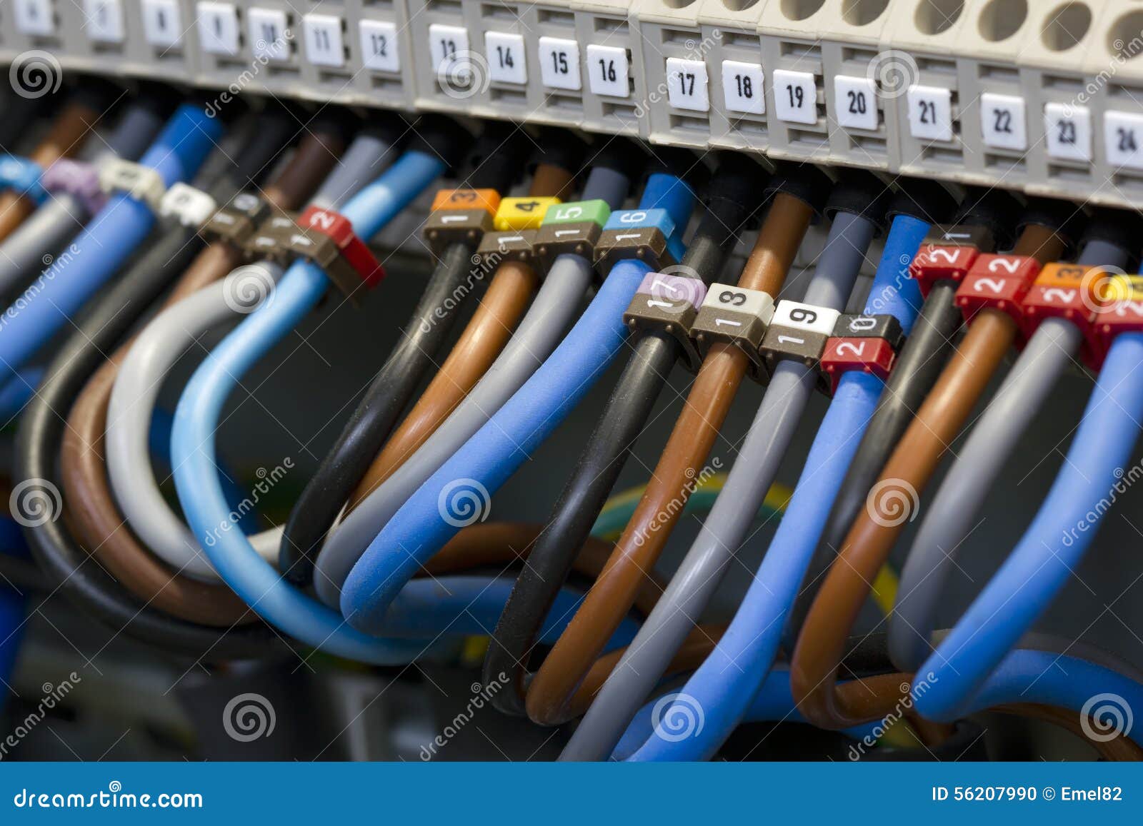 Electrical wiring stock photo. Image of circuit
