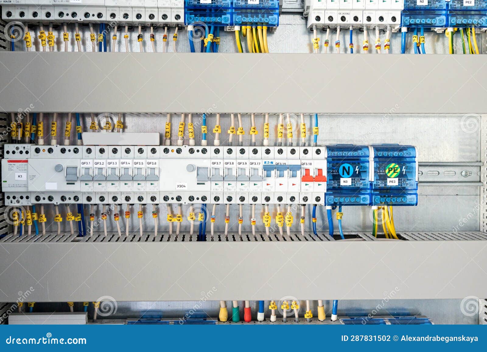Electrical Wiring of the Electrical Cable and the Distribution Board in