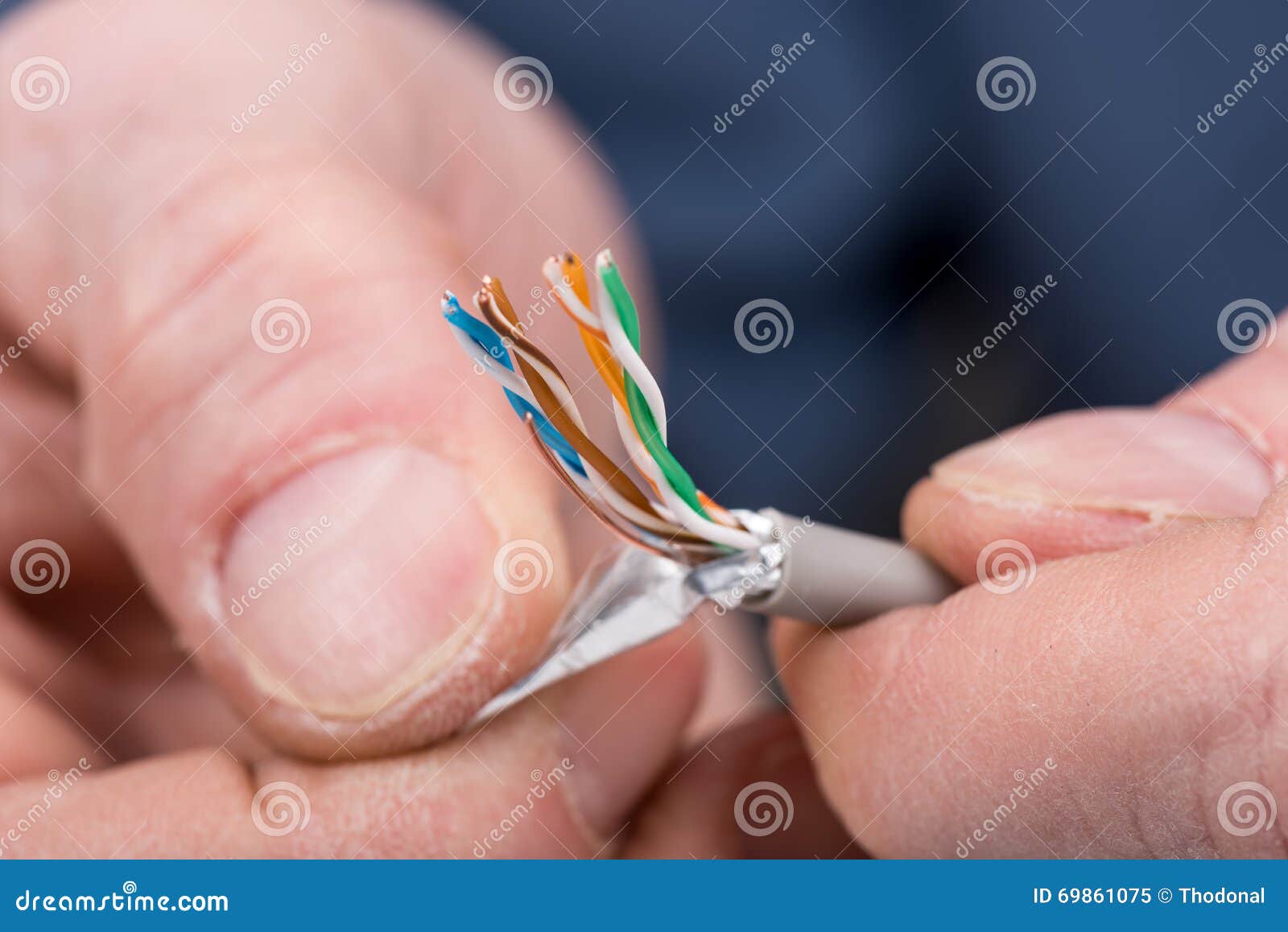 Electrical work stock image. Image of electric, construction 69861075