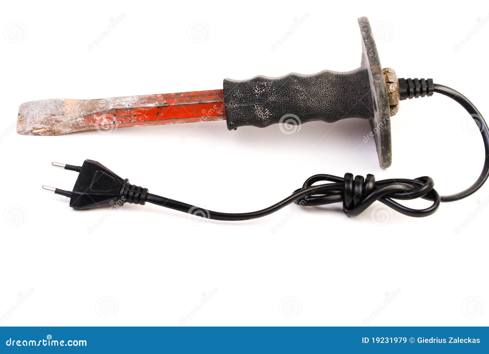 Electricaly powered chisel stock image. Image of isolated 19231979