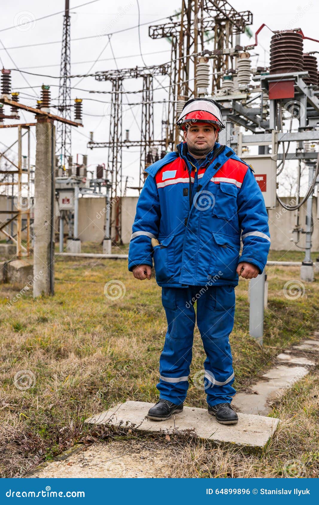 Electricians at the Substation Stock Photo Image of energy