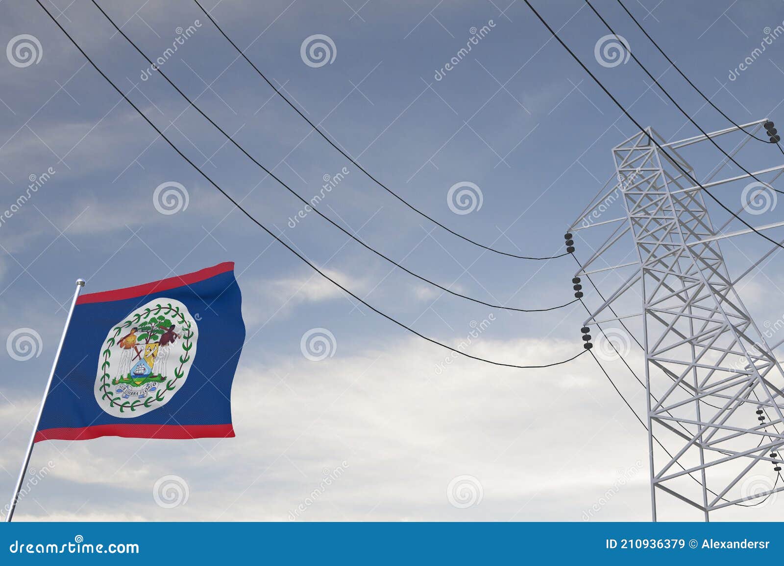 Electricity Consumption and Production in Countries with the Flag of