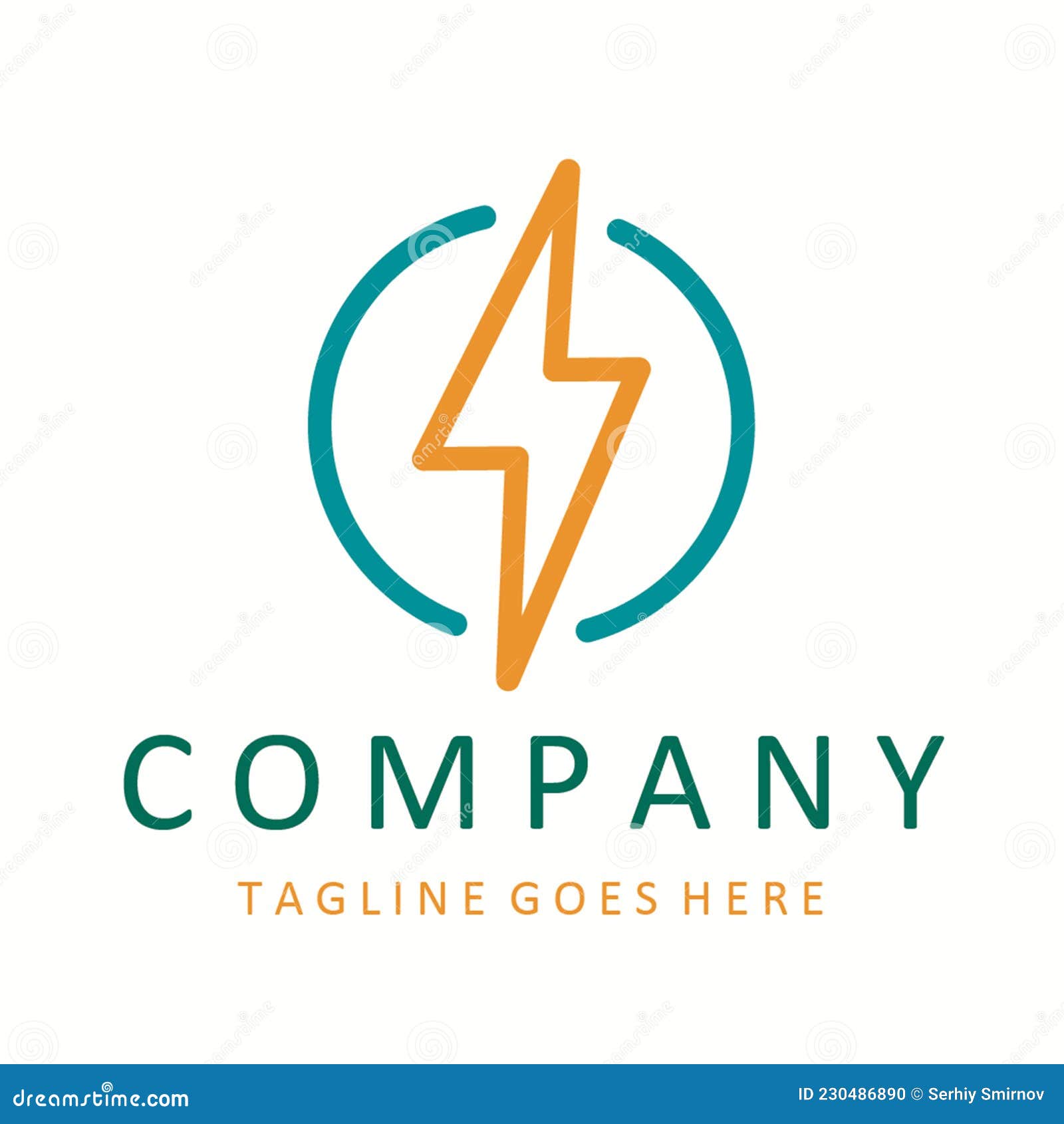 Electricity Logo and Electric Energy Vector Logo Stock Vector