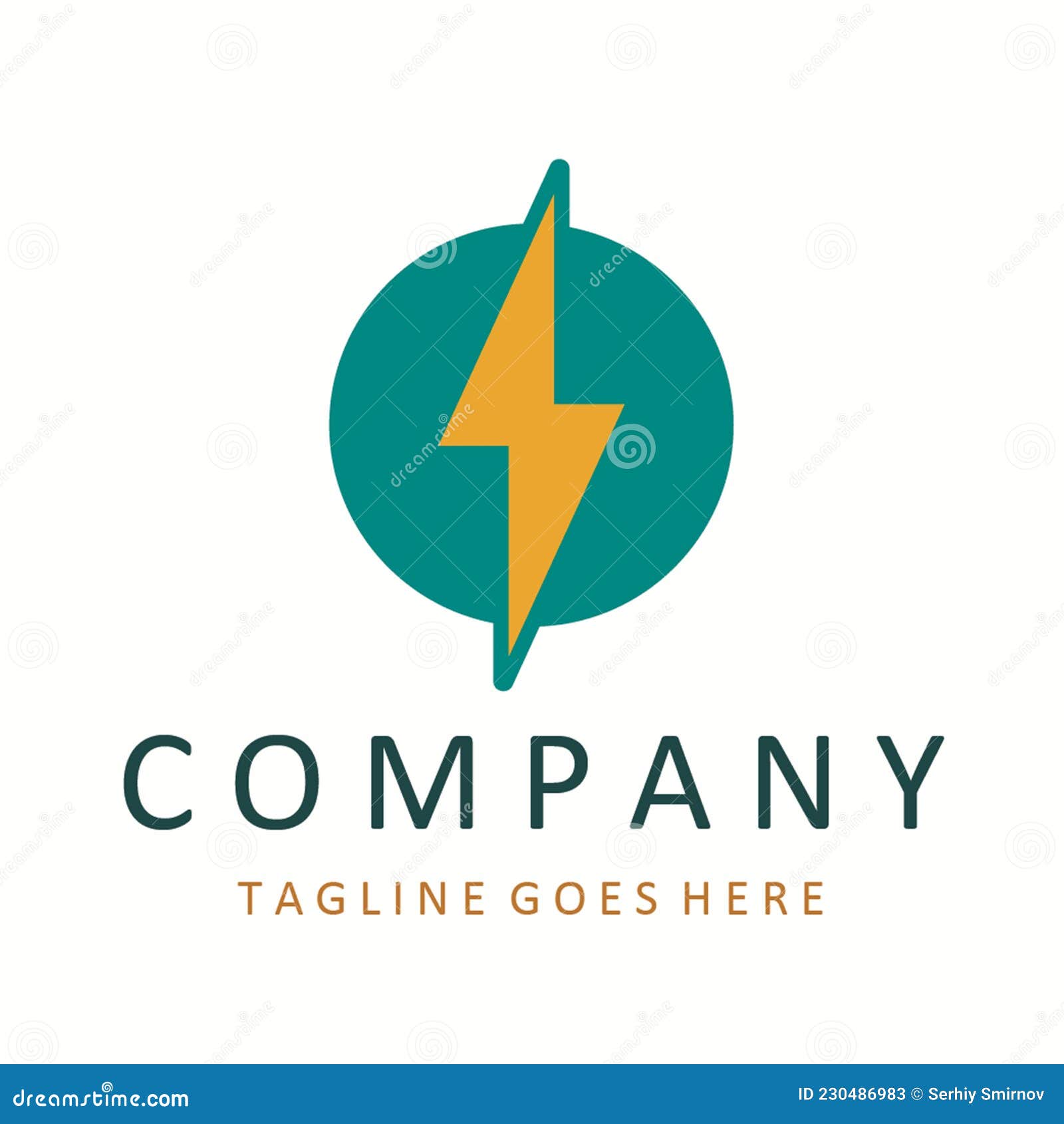 Electricity Logo and Electric Energy Vector Logo Stock Vector