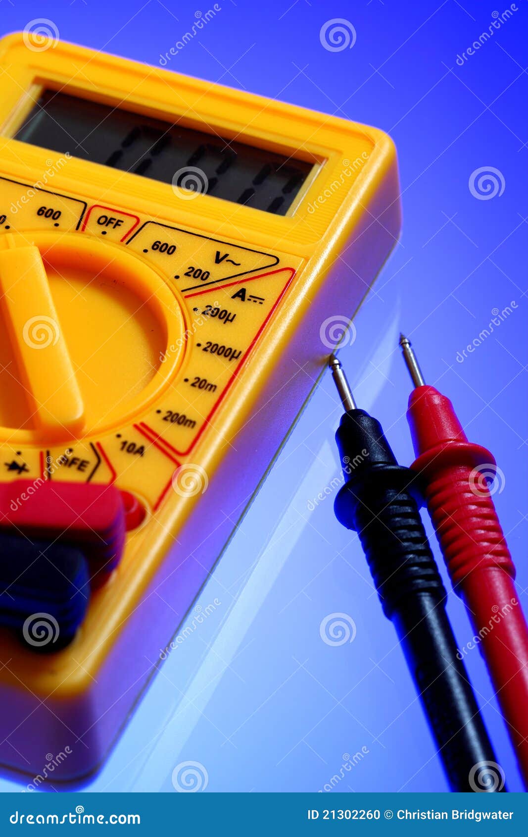 Electricity multimeter stock photo. Image of engineering 21302260