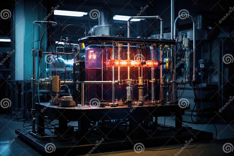 Electrochemical Hydrogen Production Technology Stock Image Image of
