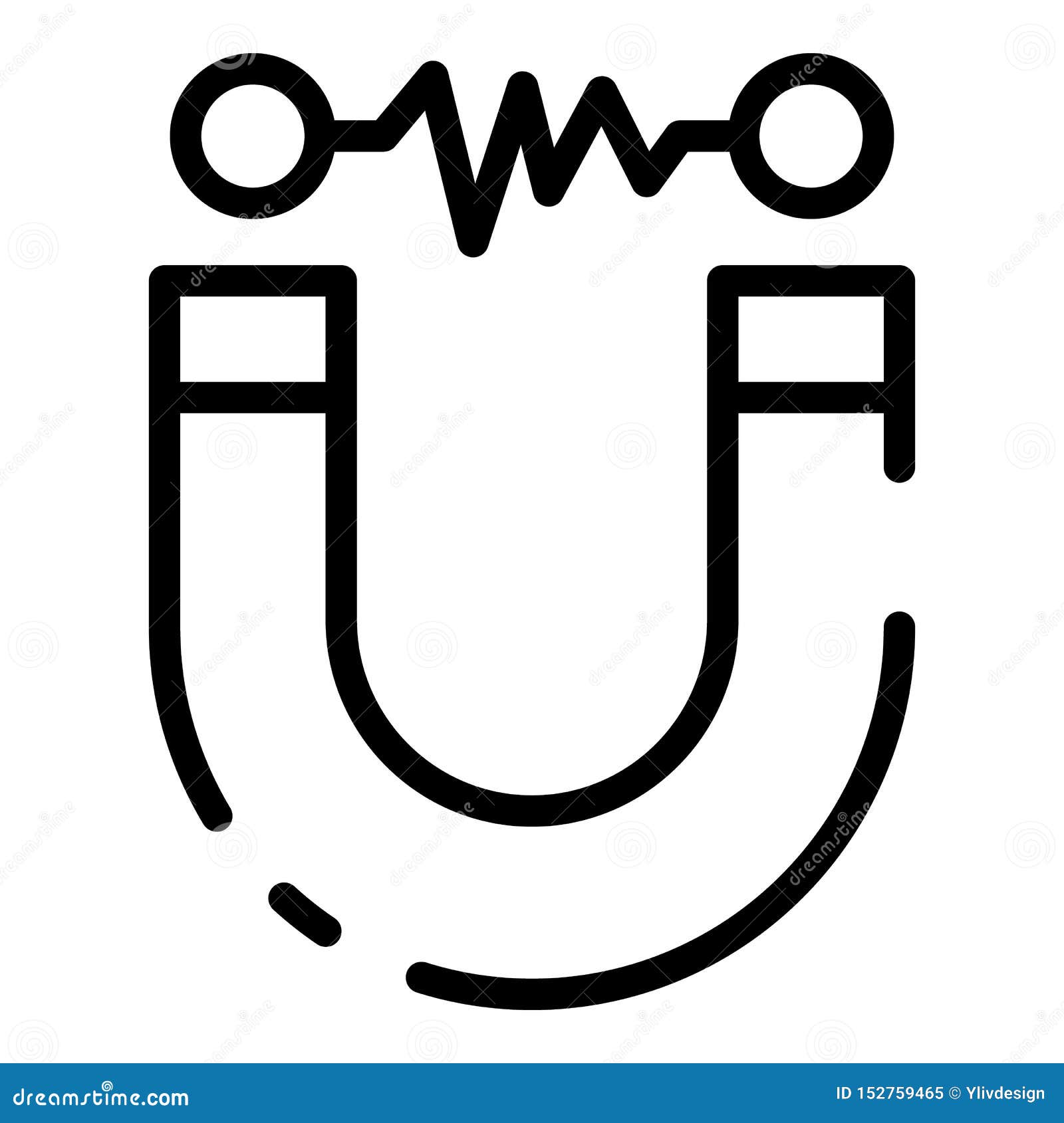 Icon, Outline Style Stock Vector Illustration of