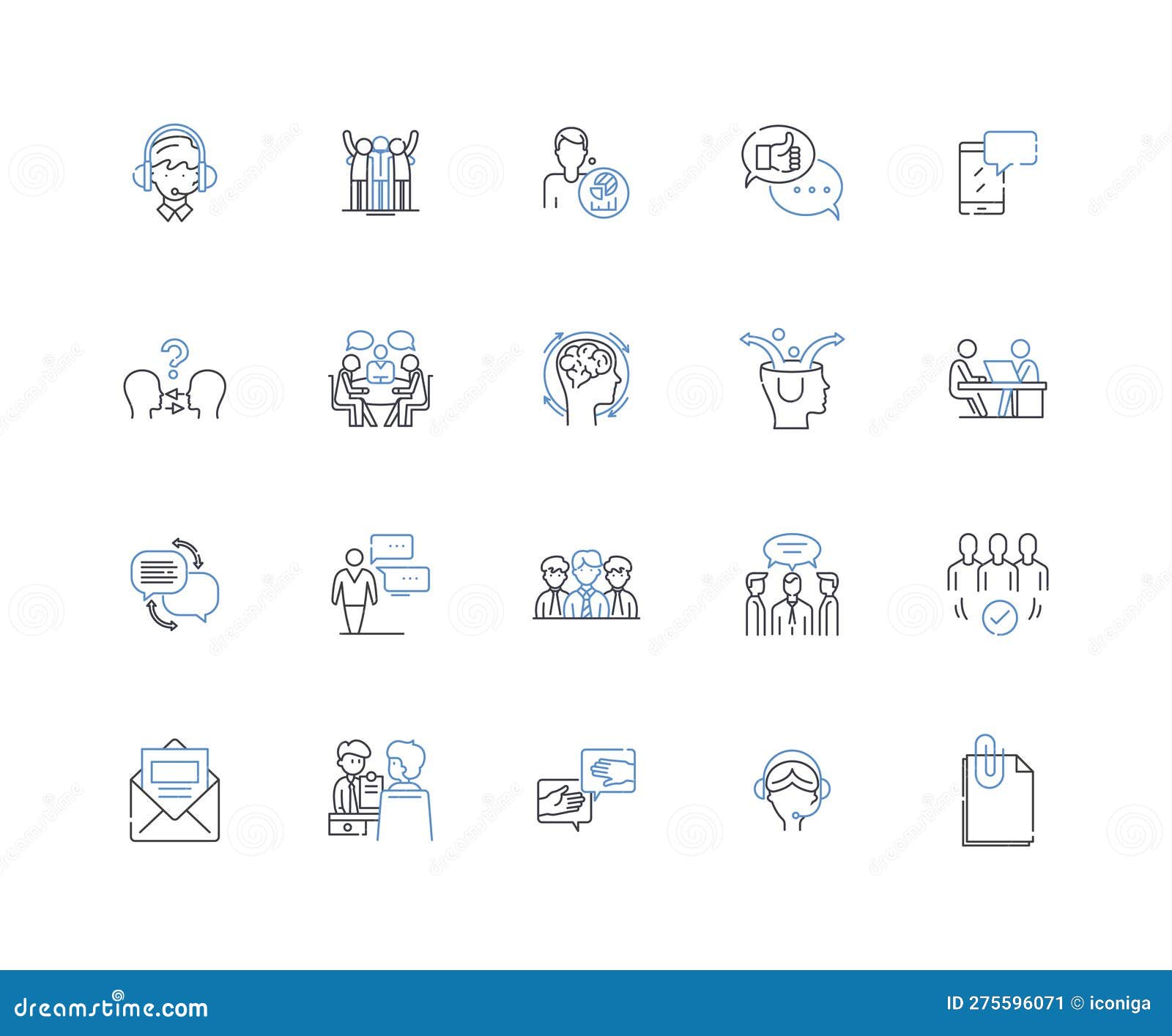 electronic aid line icons collection. assistive devices, amplifiers, smartphs, bluetooth, speech recognition, hearing
