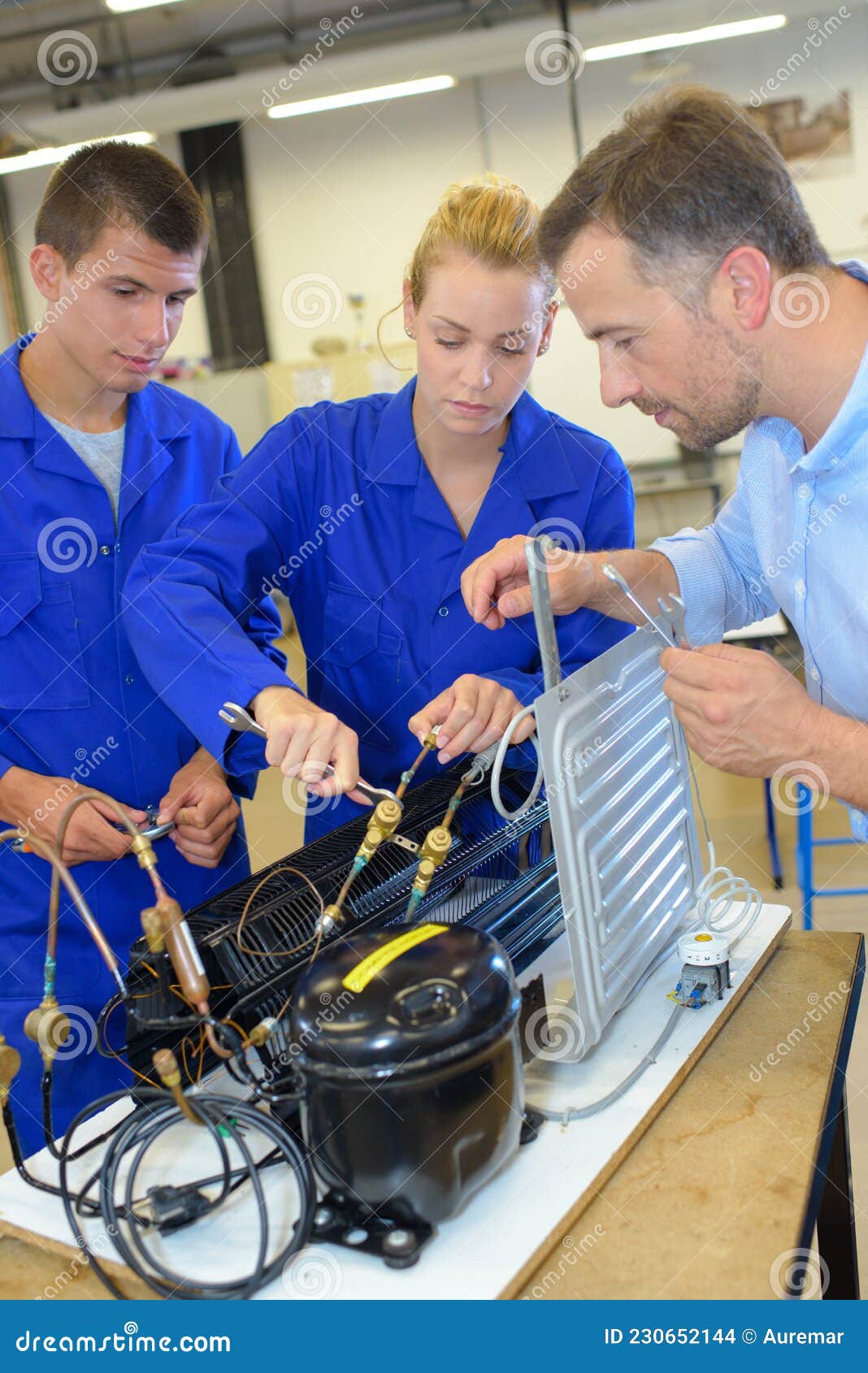 Electronic Assemblers at Work Stock Photo Image of repair, supervise
