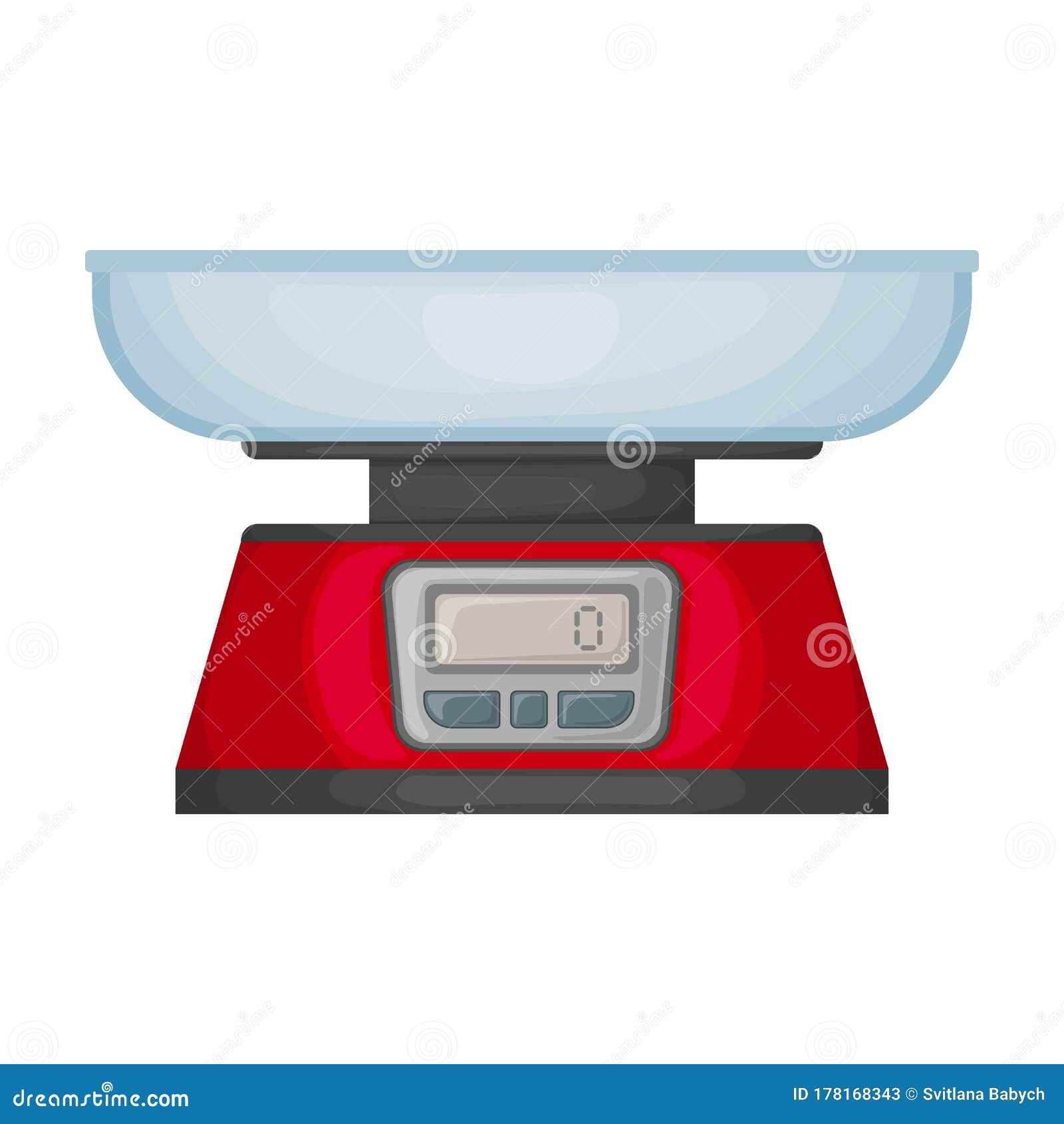 Domestic weigh scale food balance icon Royalty Free Vector