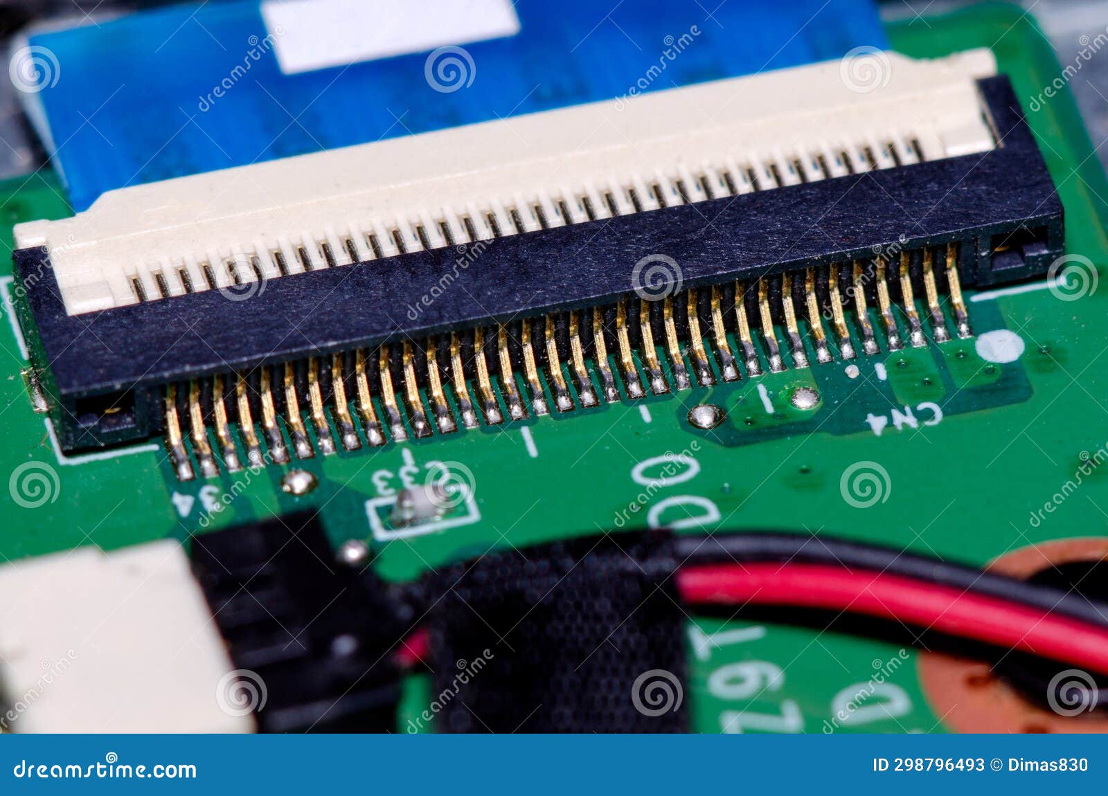 Electronic Board with Different Radio a Components Stock Image Image
