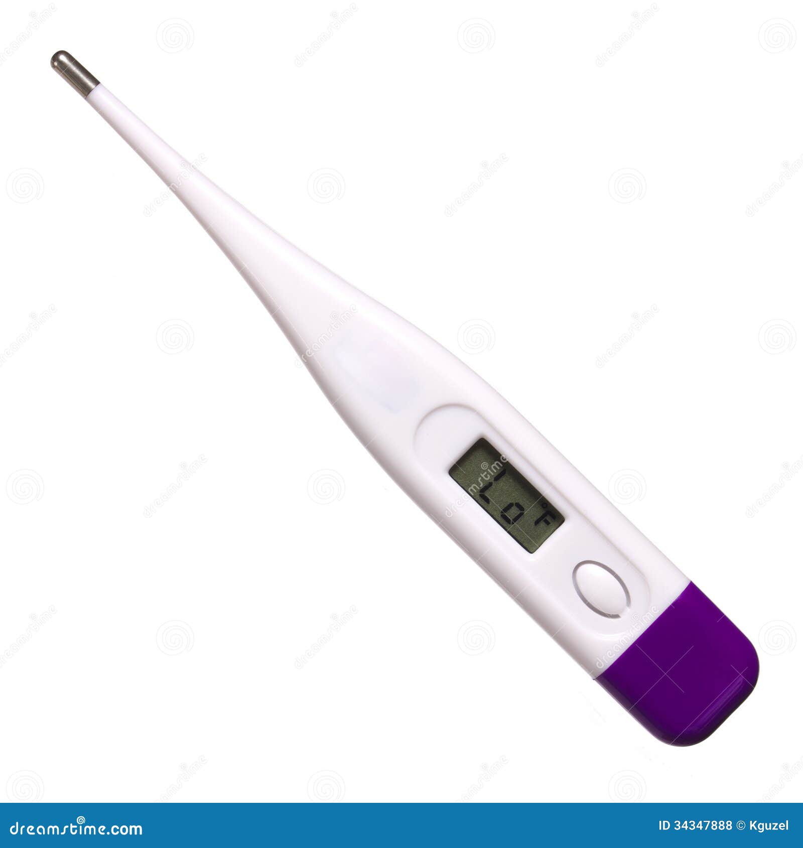 Electronic Body Thermometer Isolated Stock Photo Image of measure