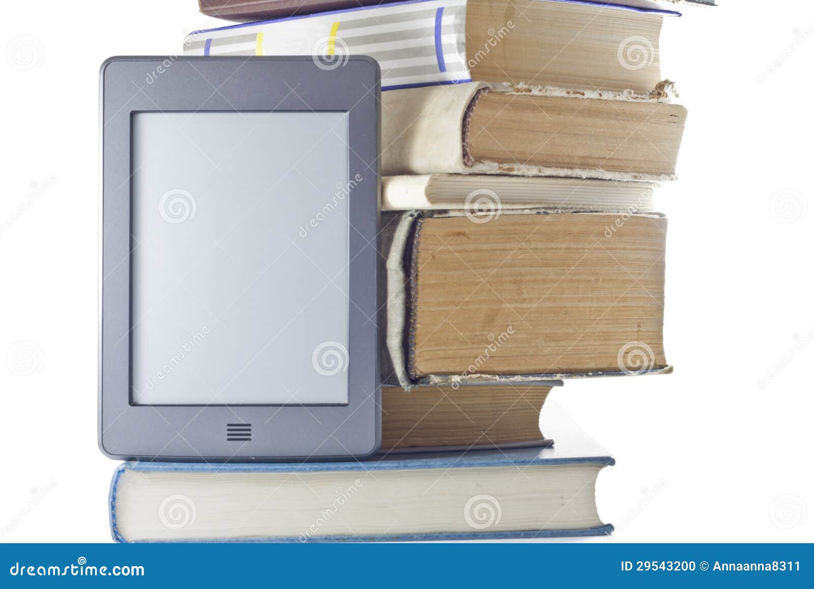 Electronic book and books. stock photo. Image of archaic 29543200