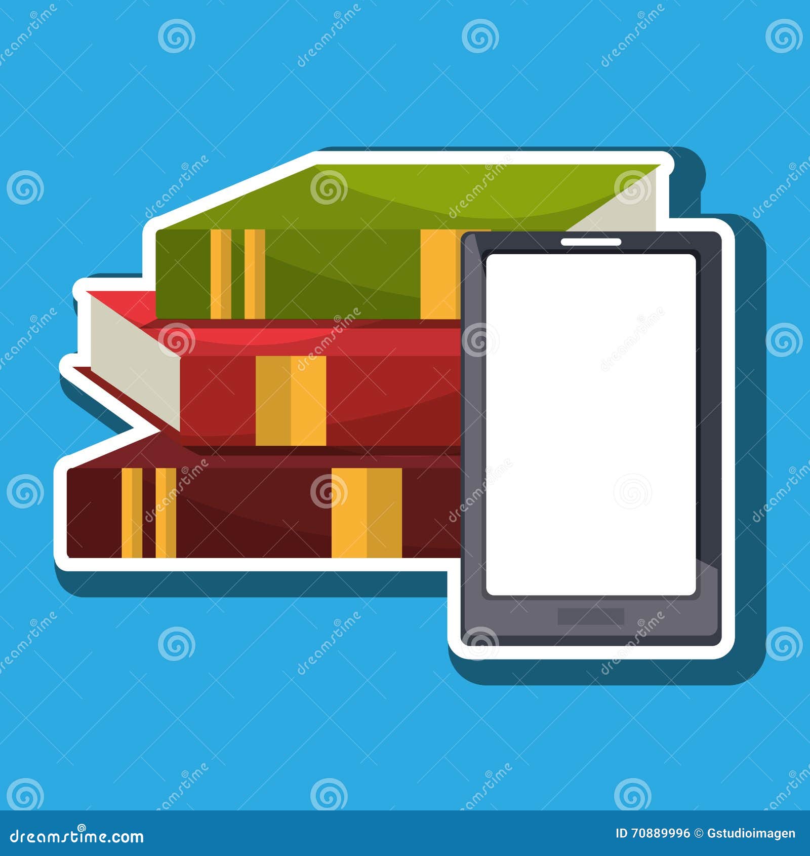 Electronic book design stock illustration. Illustration of background