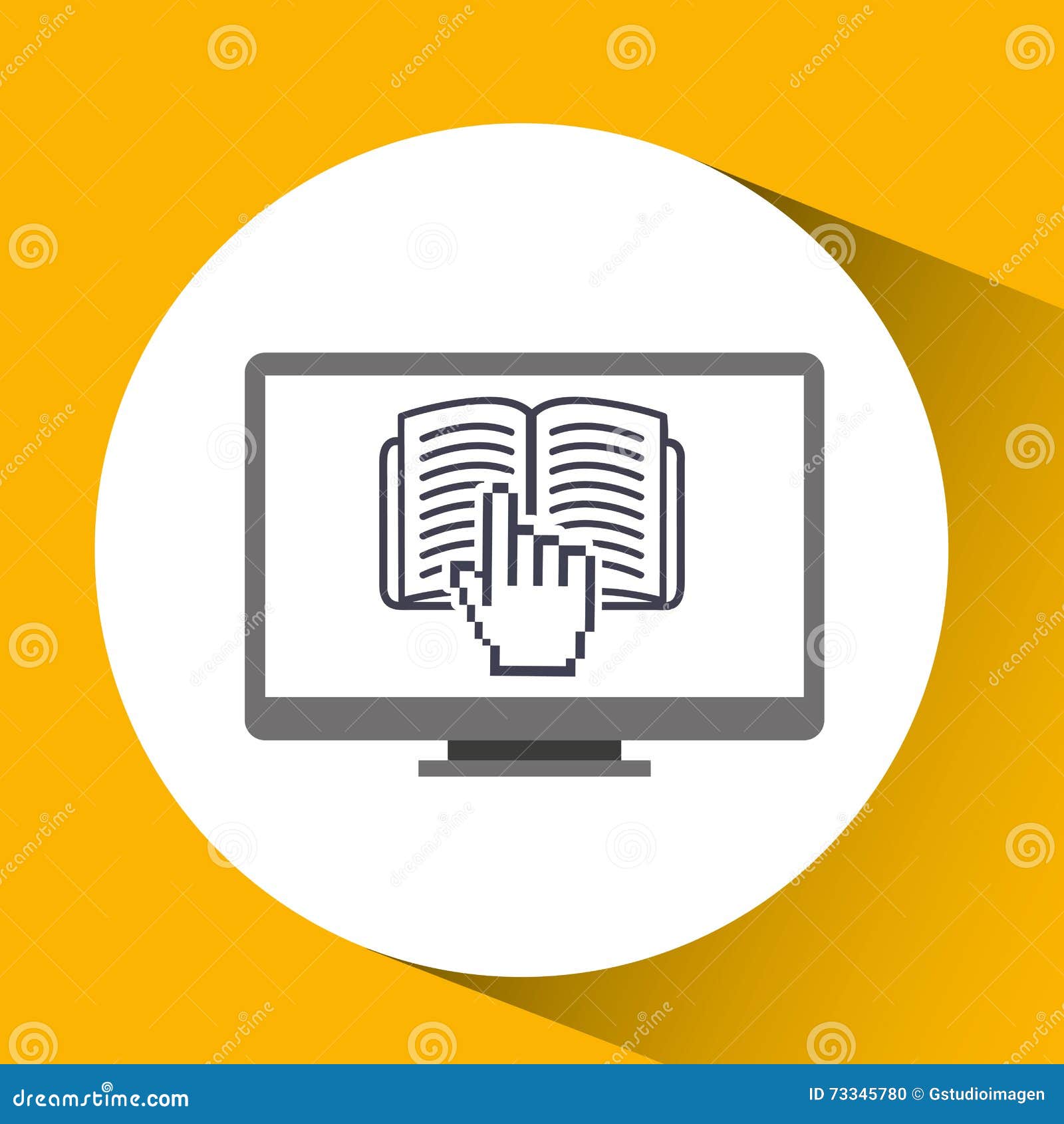 Electronic book design stock illustration. Illustration of literature