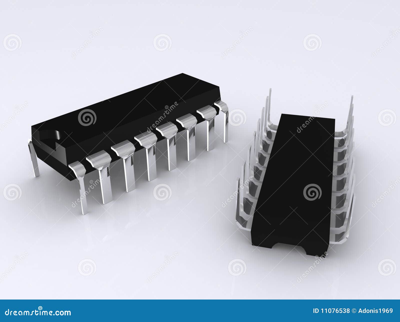 Electronic Chips stock illustration. Illustration of closeup 11076538