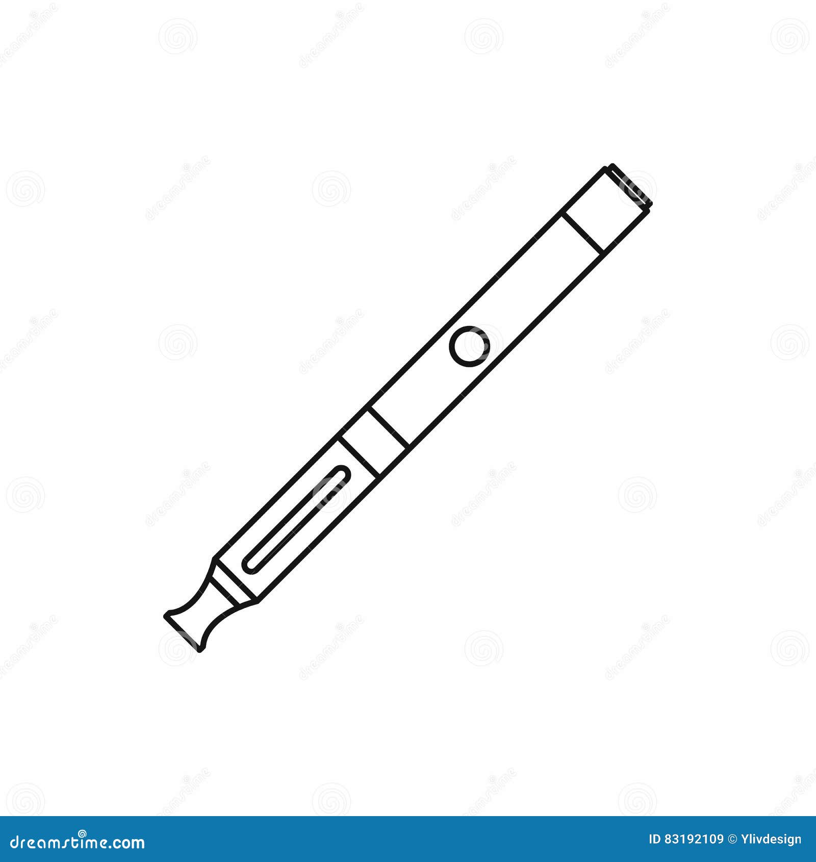 electronic cigarette icon, outline style