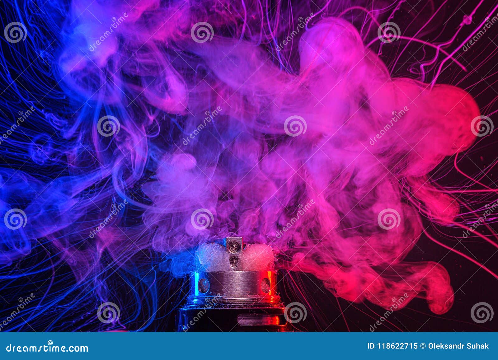 Electronic Cigarette Vape Explosion. Cloud of Vapor Stock Image - Image ...