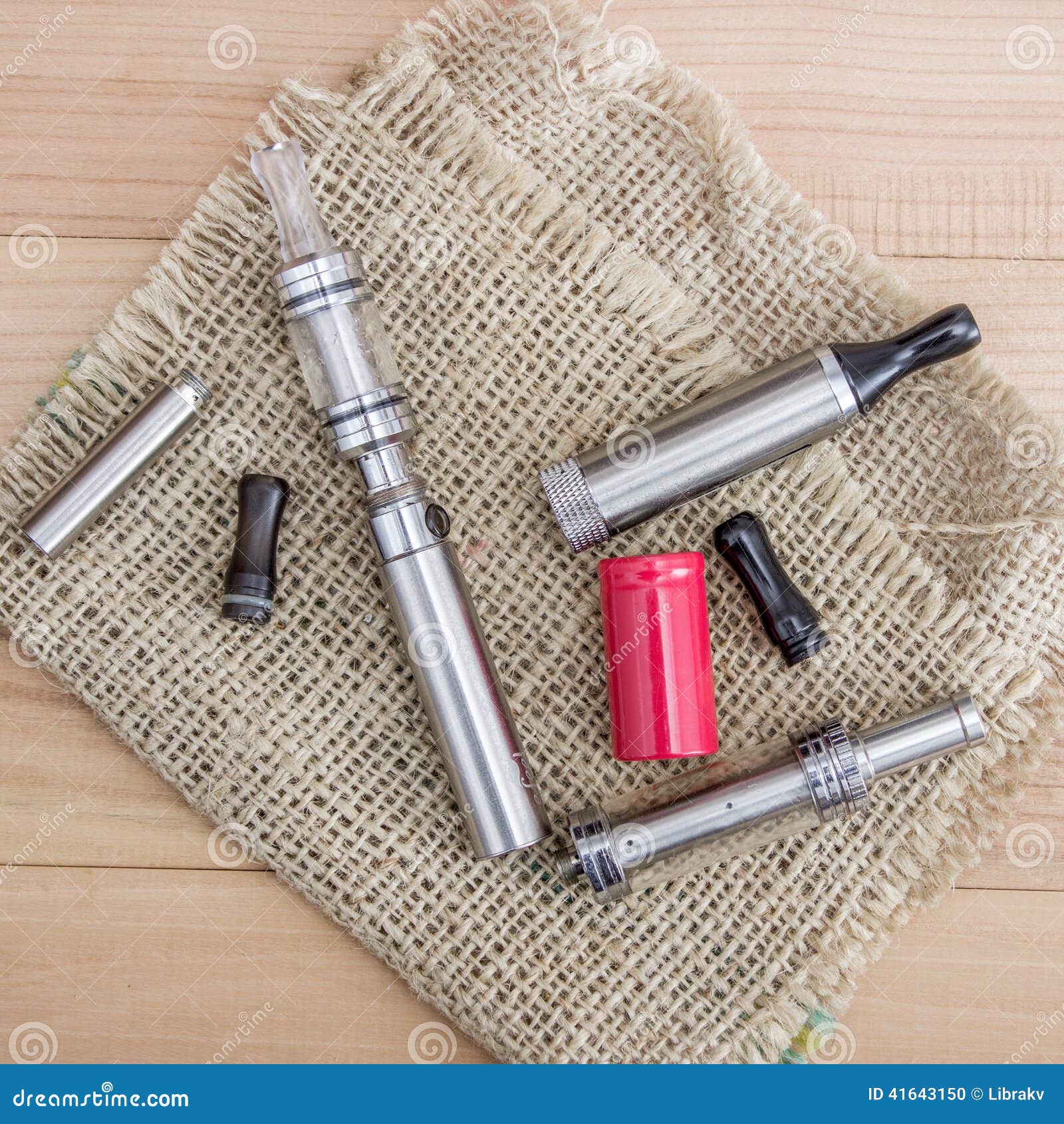 Electronic Cigarettes and Accessories Stock Photo Image of