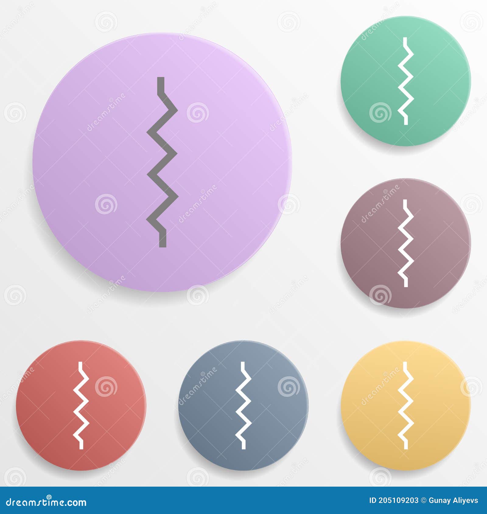 electronic circuit  badge color set icon. simple glyph, flat  of web icons for ui and ux, website or mobile