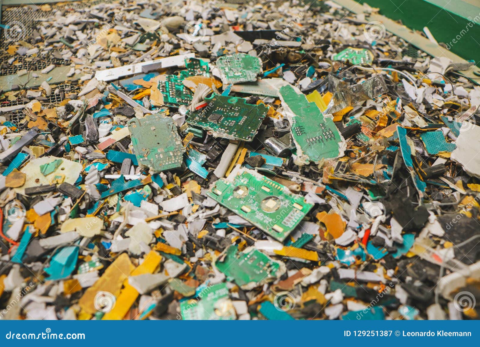 Electronic Circuits Garbage Stock Image Image of disposal, connector 129251387