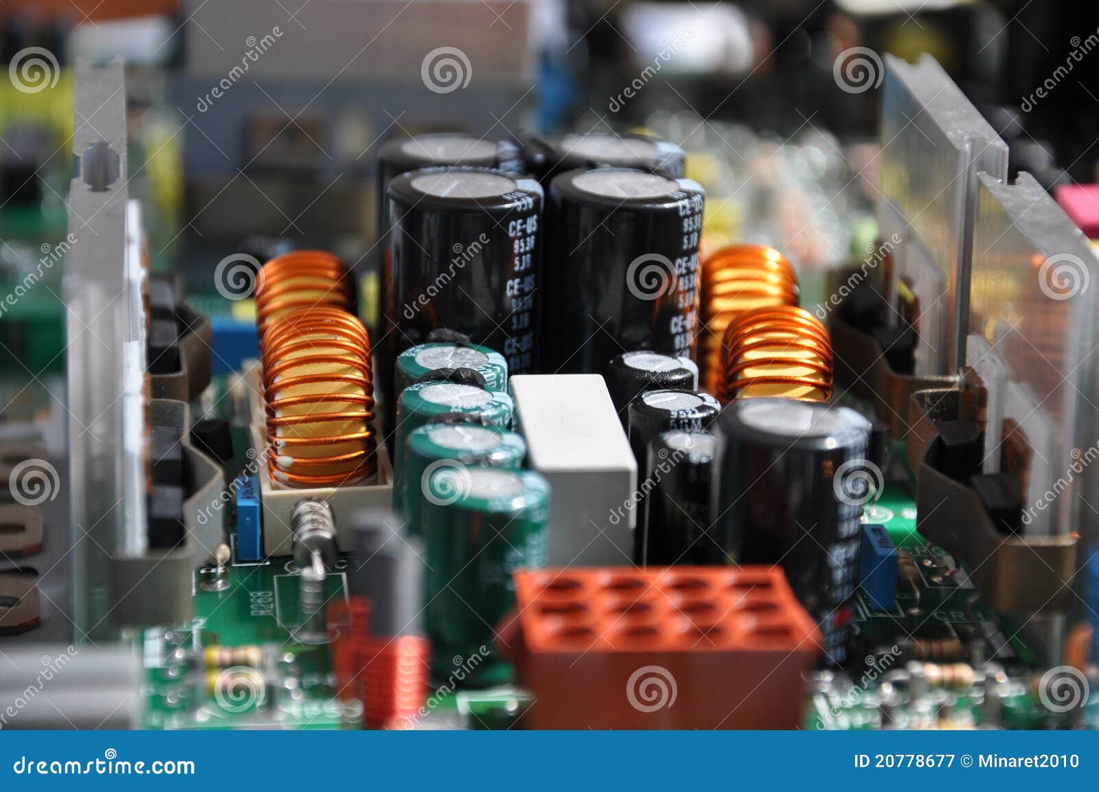 Electronic components stock image. Image of circuit, electronic 20778677