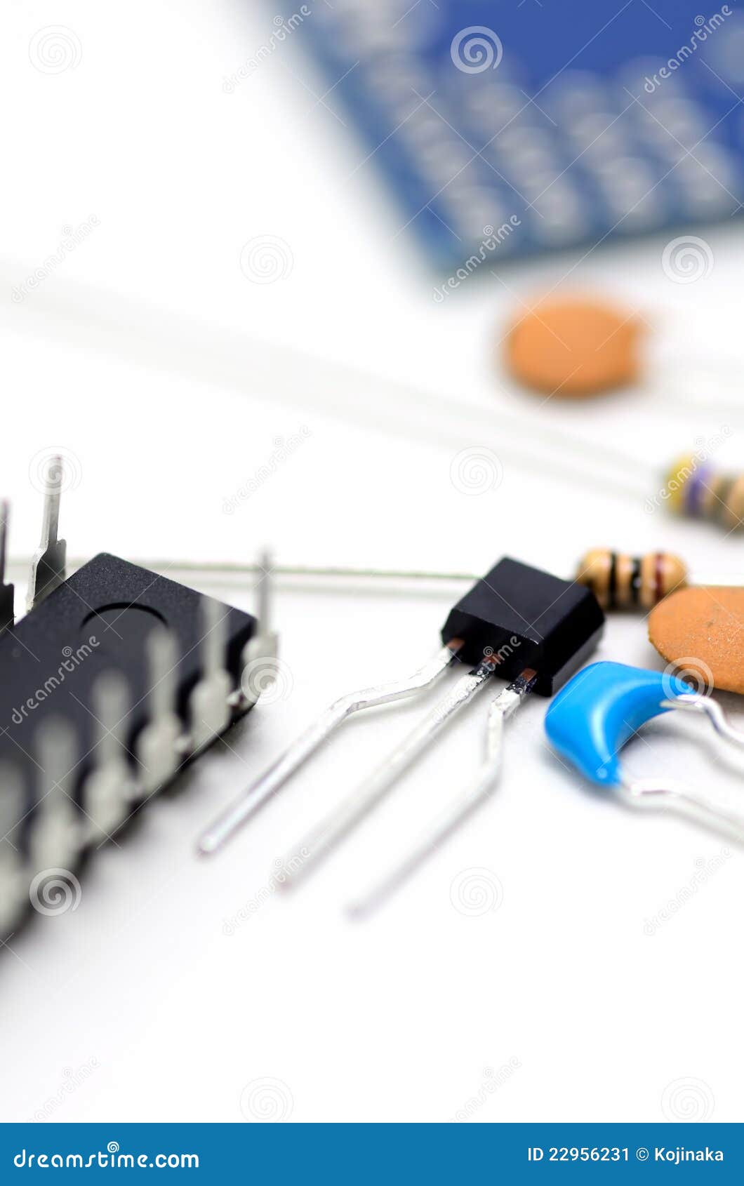 Electronic Components. stock image. Image of electricity 22956231