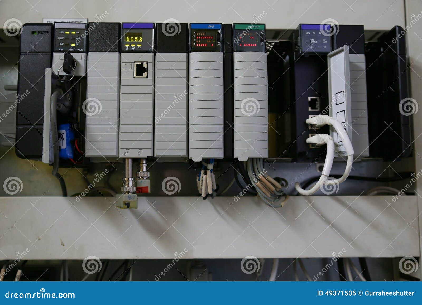 Electronic Components in Control System. the Circuit of Control System