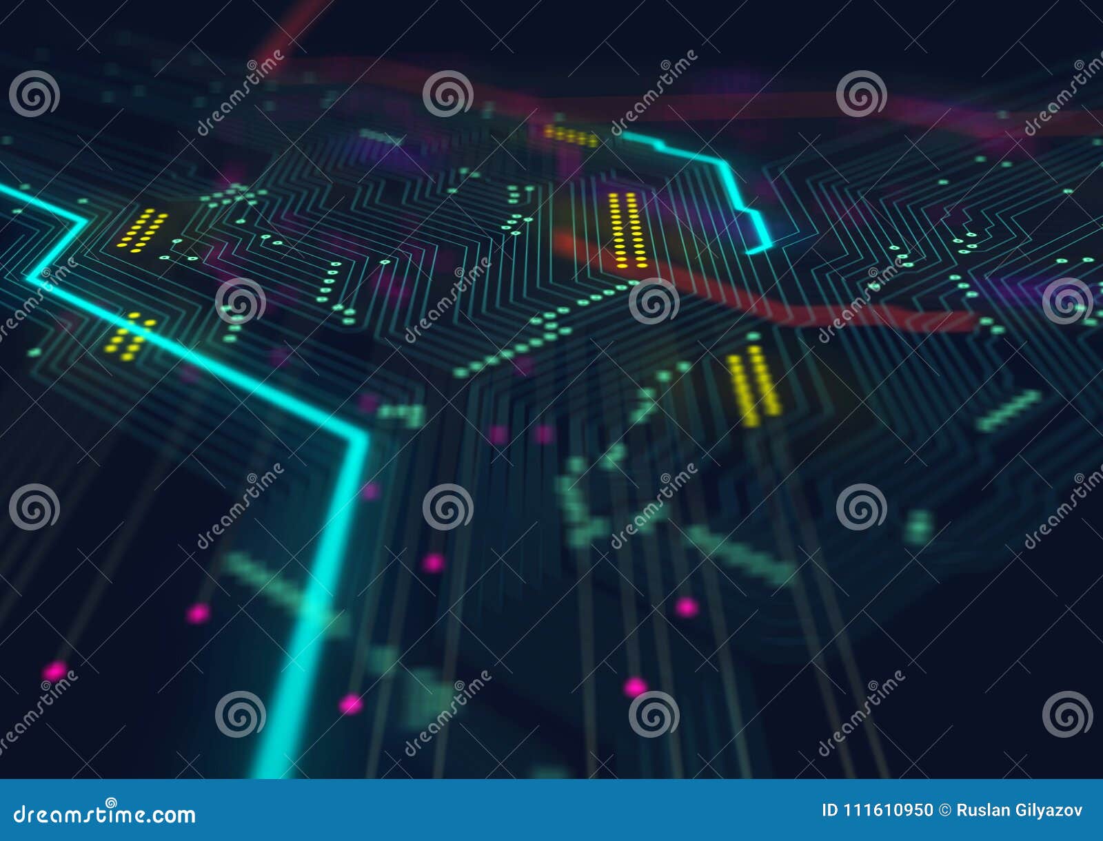 electronic computer hardware technology. template 