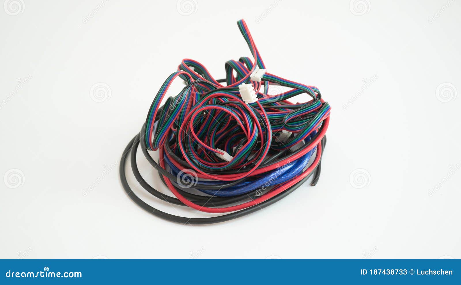 Electronic Connection Cables Stock Image Image of electronic