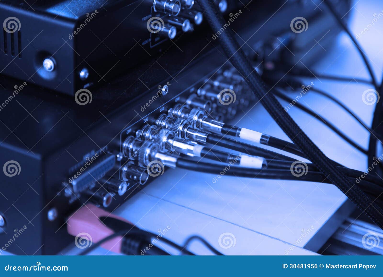 Electronic Connections stock photo. Image of equipment 30481956