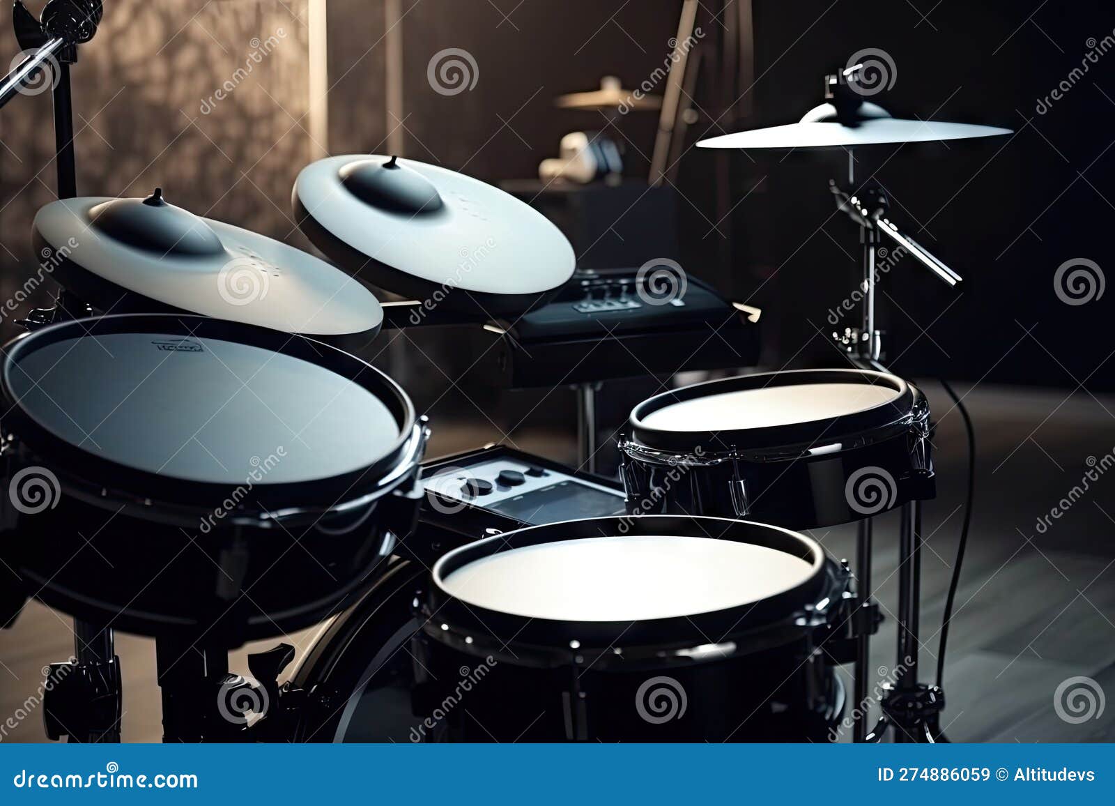 Electronic Drumsticks and Electronic Drum Set in Modern, Stylish