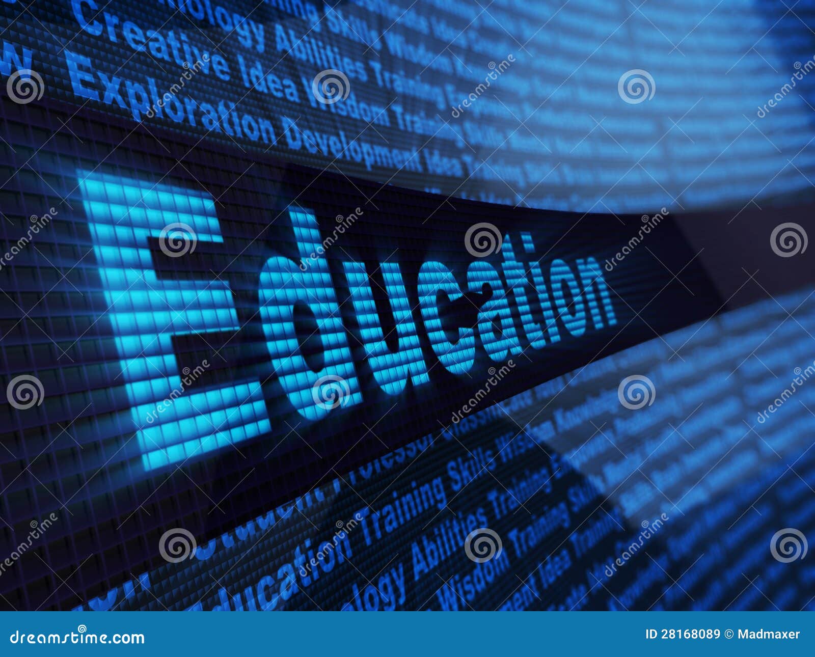 Electronic education stock illustration. Illustration of background 28168089