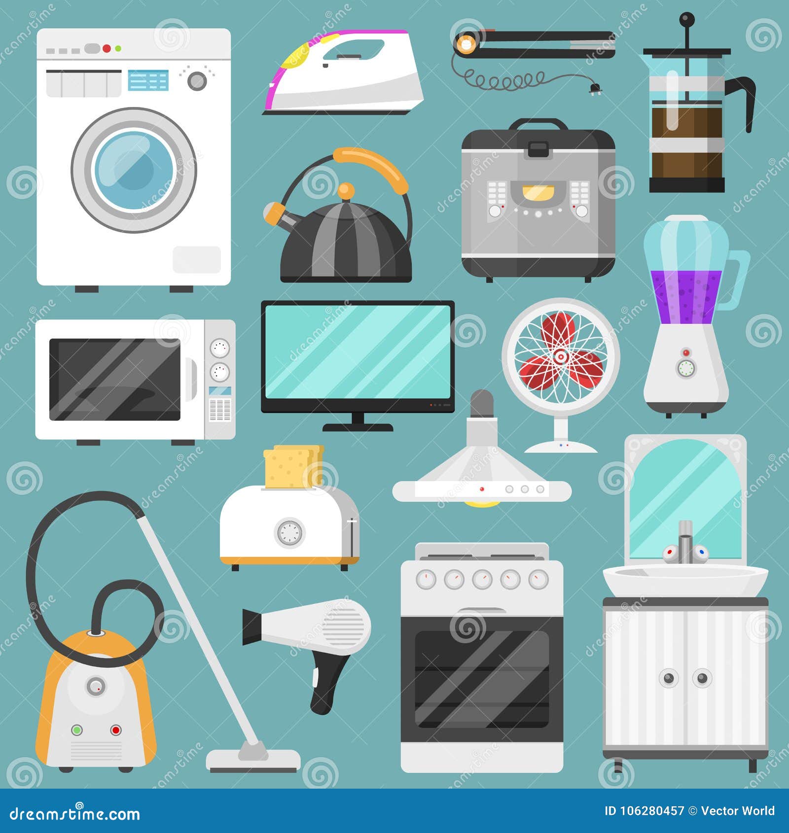 Household Appliances, Vectors