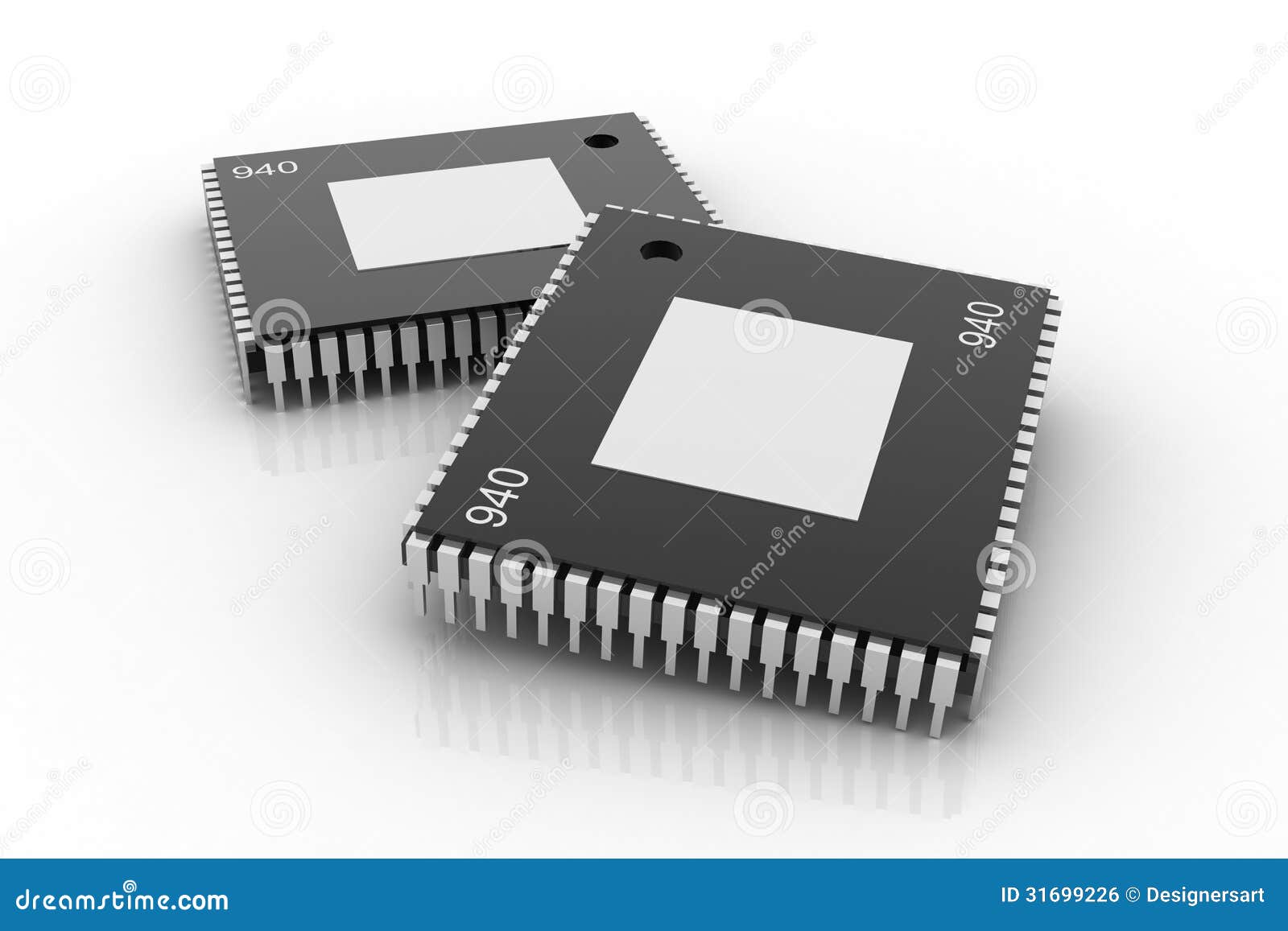 electronic integrated circuit chip